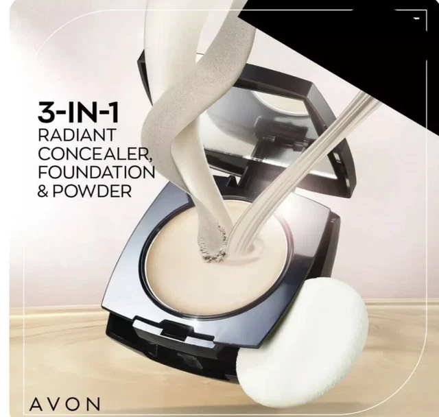 Fondotinta in polvere Avon crema avorio 3 in 1 caldo