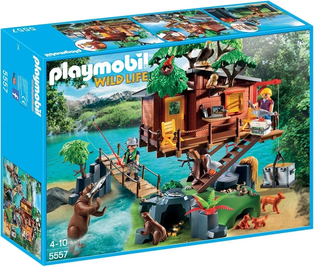 PLAYMOBIL 5557 WILDLIFE Adventure Tree House With 150+ Pieces