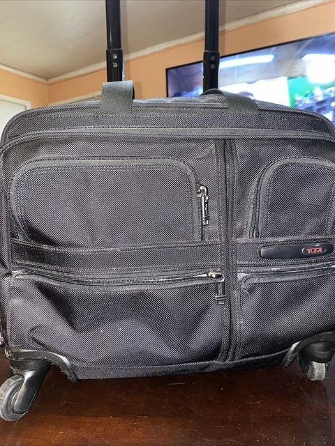 TUMI Alpha Deluxe Wheel Rolling Expandable Laptop Briefcase Carry On 26312704