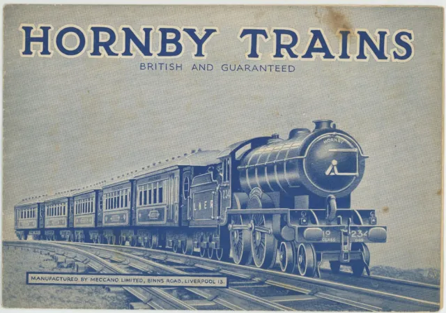 1933 original HORNBY TRAINS BRITISH AND GUARANTEED catalogue FOLDER 18x24 inches