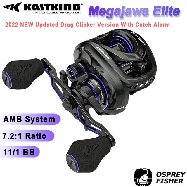 2022 KASTKING MEGAJAWS Elite Baitcasting Reel 11+1BB Long Cast Fishing ...