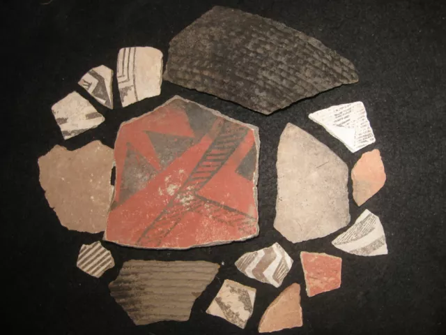Arizona Anasazi Pottery Shards Prehistoric Indian Artifacts *FREE SHIPPING* #149