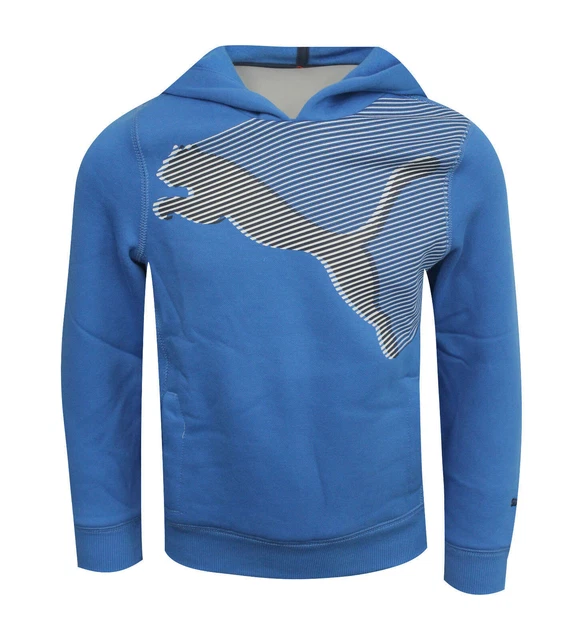 Felpa con cappuccio Puma Classic Cat Story Logo Bambini Junior Blu Luce 816844 02 R3H