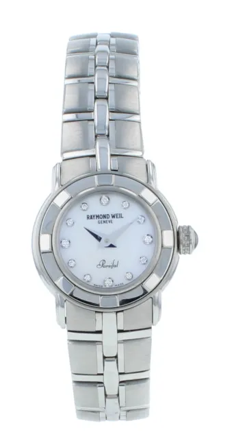 Raymond Weil Parsifal 23mm Quartz Diamond Steel Ladies Watch 9641-ST-97081