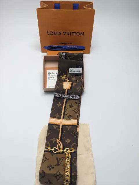 Khăn Lụa Louis Vuitton Monogram Confidential Bandeau Hồng (M70637) 