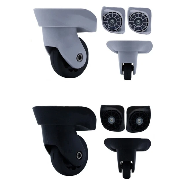 1 pair DIY Suitcase Luggage Replacement Swivel Mute Roller Wheels Repair Tool