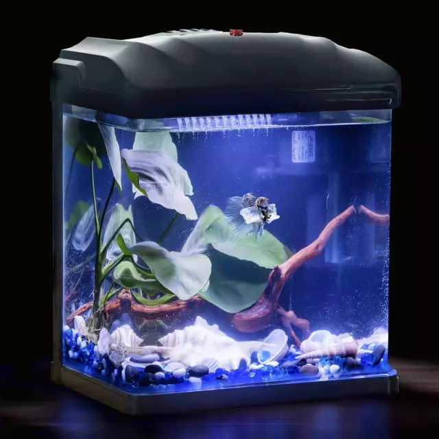 Betta Fish Tank Kit, Self Cleaning 2 Gal. Small Nano Aquarium Starter Kit