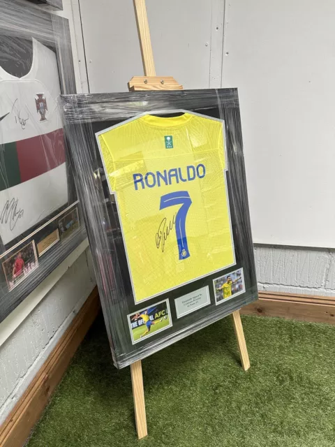 Cristiano Ronaldo Hand Signed Al Nassr Shirt & C.O.A