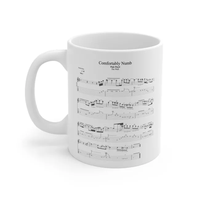 Pink Floyd Comfortably Numb Solo Coffee Mug | Unique Rock Guitar Gift | Music