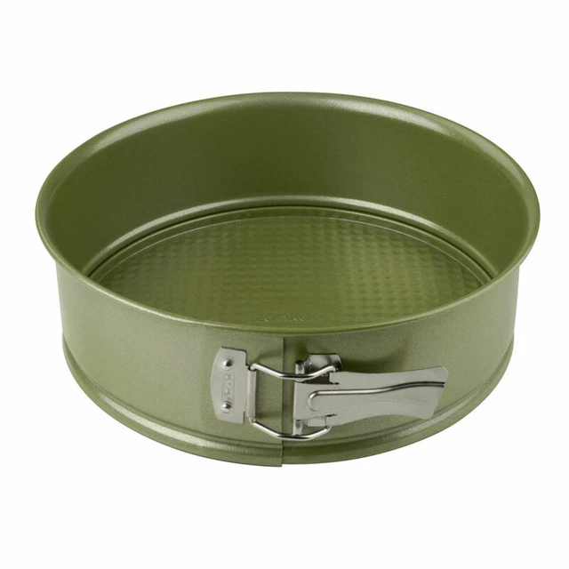 Zenker Springform Green Vision mit Flachboden, Stahlblech, Sparkling Green 24 cm