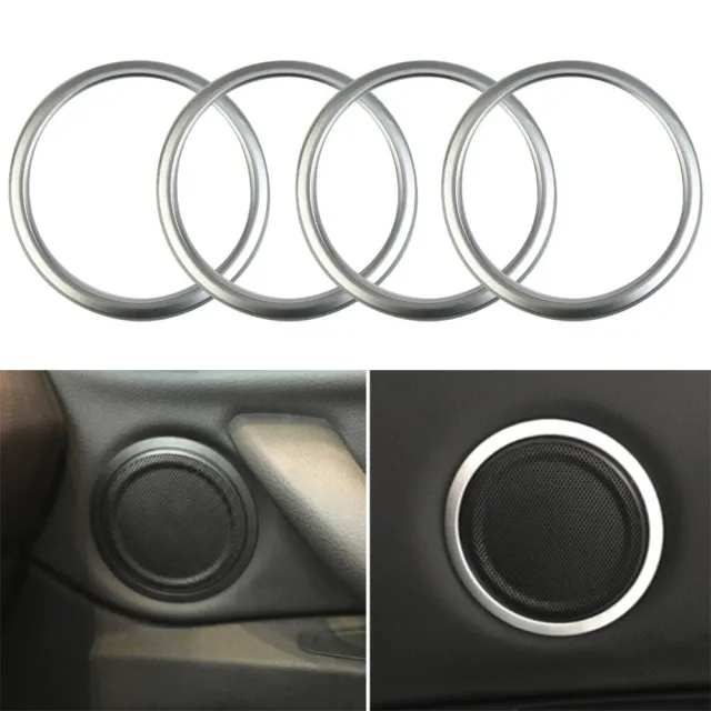 4 pièces garnitures de porte-haut-parleur en acier inoxydable pour BMW X1 F48 1