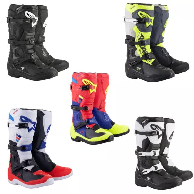 Alpinestars Mens Tech 3 Motorcycle Mx Atv Offroad Motocross Riding Boots