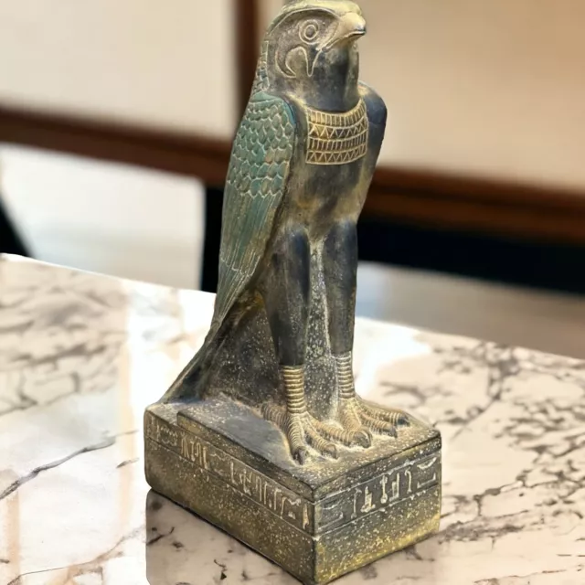 RARE ANCIENT EGYPTIAN ANTIQUES Statue Large Of God Horus as Falcon Bird Egypt BC