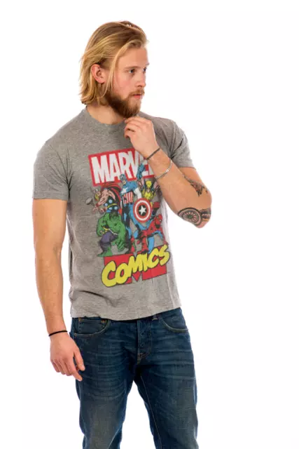 T-shirt Marvel Comics Heroes supereroi maglietta Uomo Hybris 3