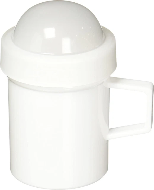 Multipurpose Sugar Flour Powdered Sugar Shaker Dust Sifter 4.25" Tall New,White