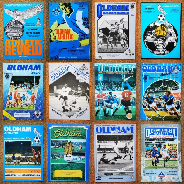 Oldham Athletic Football Programmes - Various