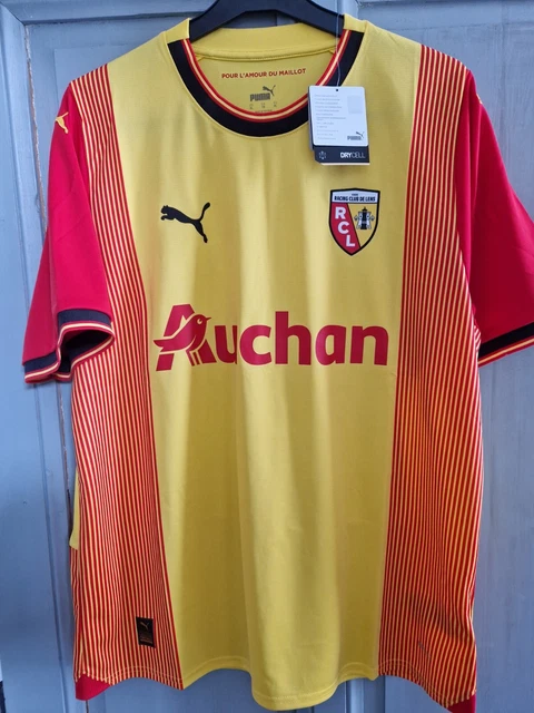 RC LENS camiseta negra auténtica Olympic Ligue 1995 1996 maillot noir RC LENS camiseta negra auténtica Olympic Ligue 1995 1996 maillot noir
