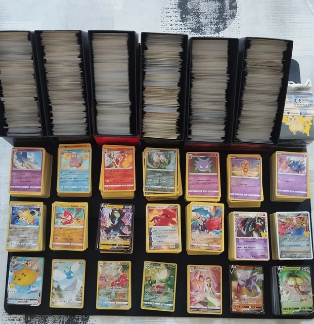 Cartes Pokemon françaises VMAX, 100 pièces, entraîneur d'énergie en