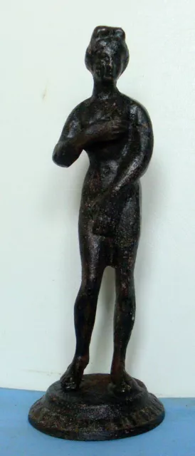 Ancienne grande Statuette en bronze  Vénus Aphrodite, 18 cms 498 grs, à nettoyer