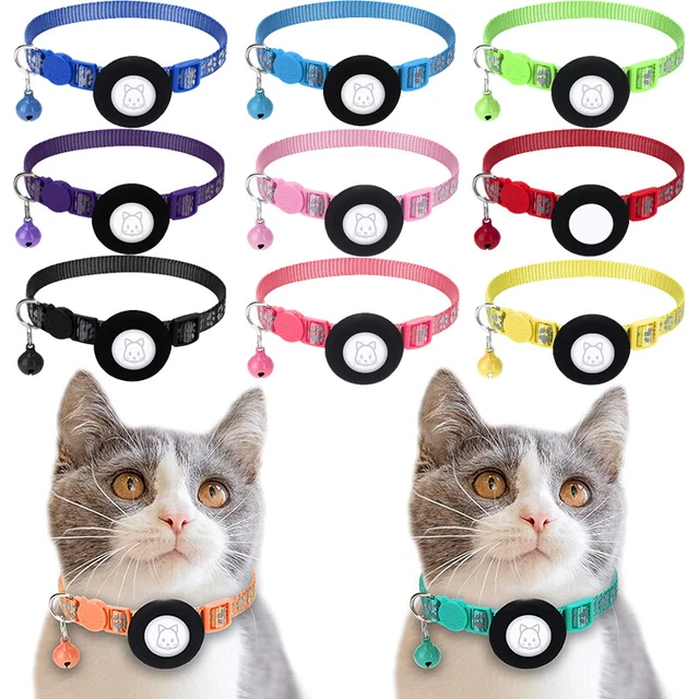 Puppy Dog Kitten Safety Reflective Collar Adjustable Pet Cat Necklace With Bells