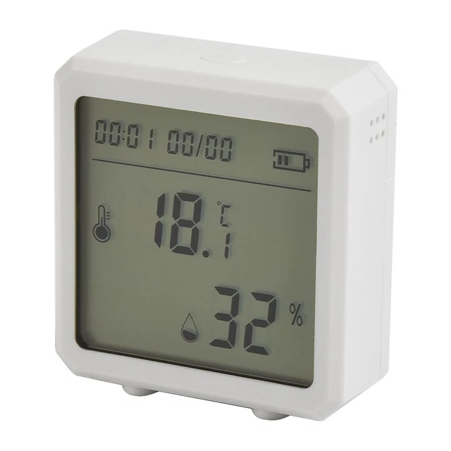 Zigbee Tuya Thermometer Hygrometer Digital-Humidity Meter With App Notification