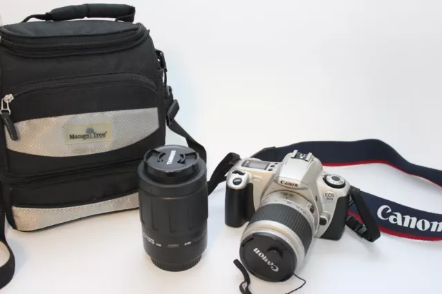 Canon EOS 300 Kamera mit Canon EF 28-90mm und Tamron 80-210mm