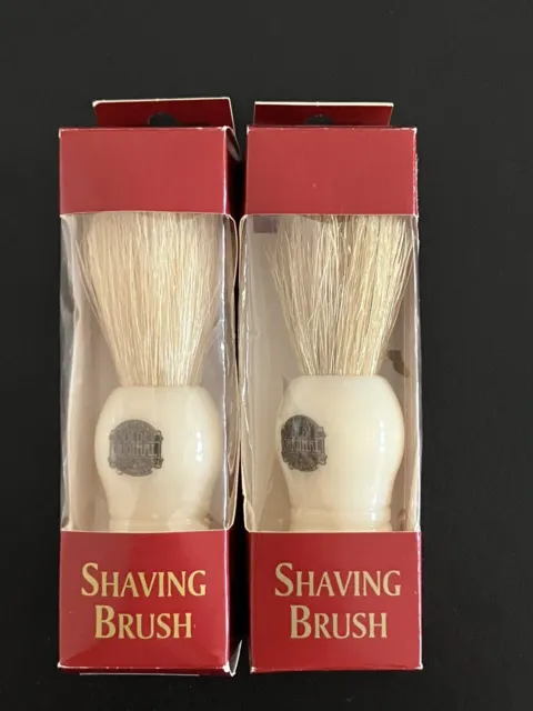 Set of 2 Progress Vulfix Pure Bristle Shaving Brushes  NEW.