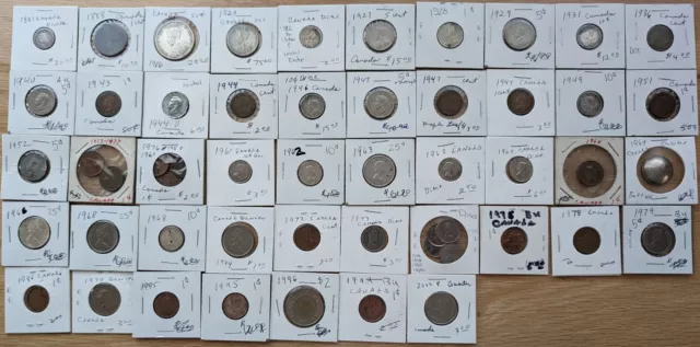 Canadian Coins Vintage Lot