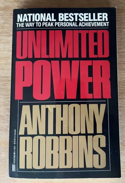 Early Unlimited Power Anthony Tony Robbins Paperback 1987 1st Ballantine Ed 1603