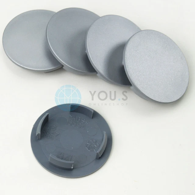 Cache-moyeu Universel 65mm Argenté - Plastique ABS - Pour Voiture/camion - Protection Et Esthétique
