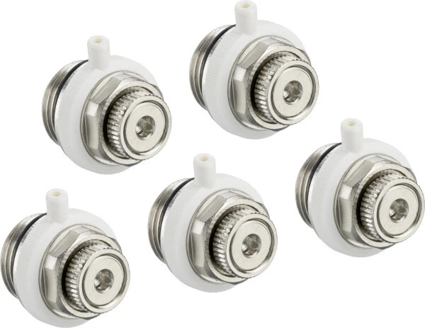 Silkwish 2 Stück Heizkörper Entlüftungsventil 3/8 Zoll - Messing Entlüfter Mit Kunststoffkopf