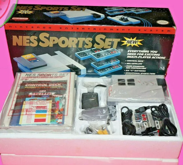 Nintendo Entertainment System NES Sports Set CIB Console Complete Box Tested