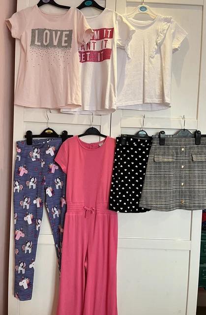 Girls summer bundle 9-10 years jumpsuit skirt