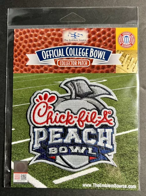 2022 Peach Bowl Official NCAA Patch - UGA Georgia Bulldogs Vs Ohio State Atlanta