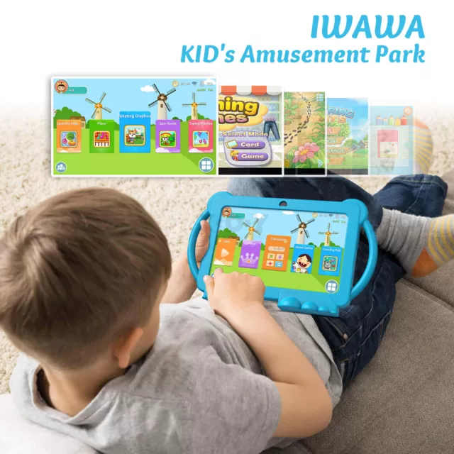 XGODY 2022 Newest Version Android 9.0 7" 16GB Kids Children Tablet PC 2Mode WIFI 3