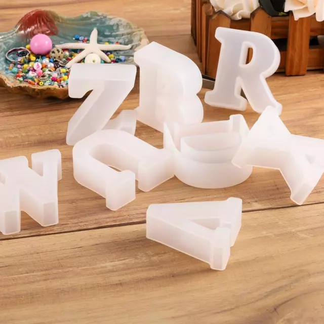 Large Resin Mold For English Letters Handcrafted Alphabet DIY 2024 Design T0N0