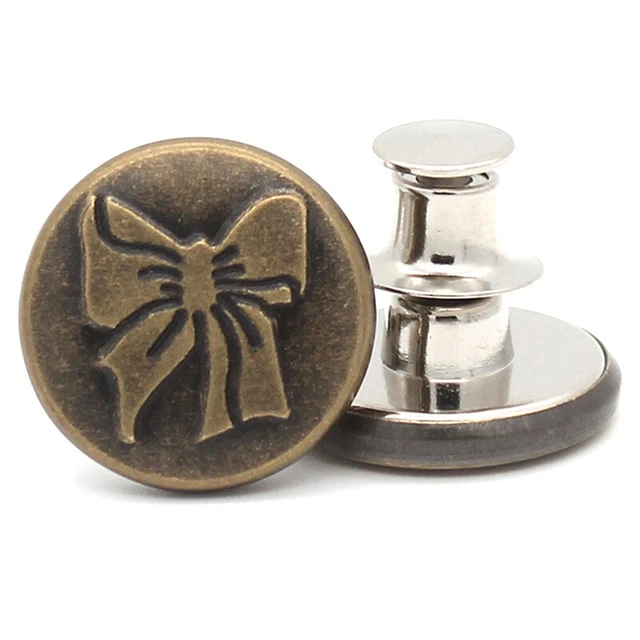 5pcs Sewing Pins Buttons Adjustable Disassembly Jeans Waist Button Extended -i-