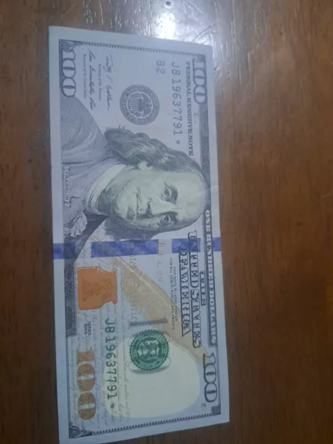 2009 100 Dollar Bill Star Note