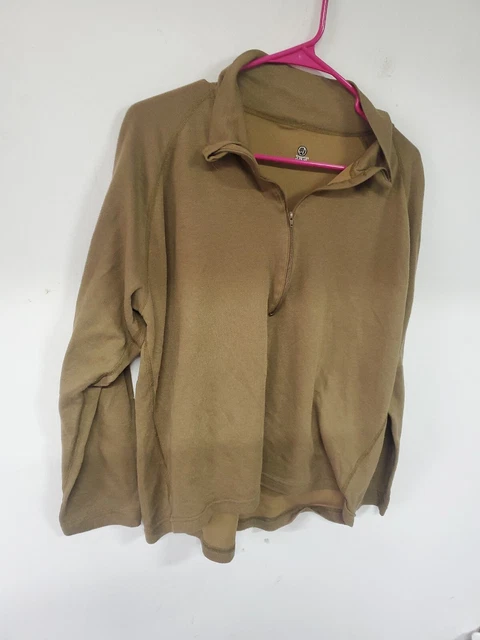 Large USGI PCU Level 1 top Coyote Brown Sekri Mfg used long sleeve Large USGI PCU Level 1 top Coyote Brown Sekri Mfg used long sleeve