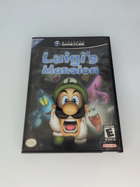 LUIGI'S MANSION Nintendo GameCube 2001 US Etiqueta Negra Sin