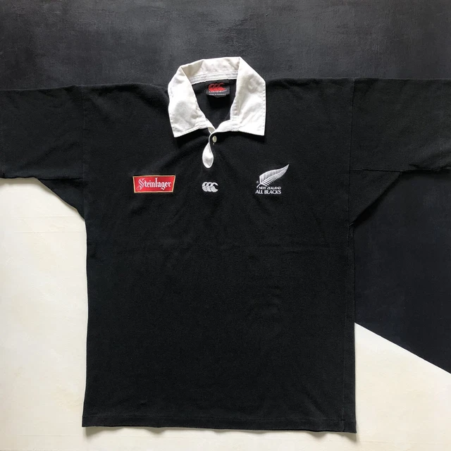 Maillot Vintage All Blacks – Tournée Écosse 1996 – Canterbury – Rare Taille L