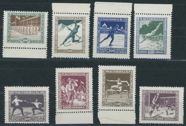 UNGARN 1925, Sport, postfrischer Prachtsatz, Mi. 75.-