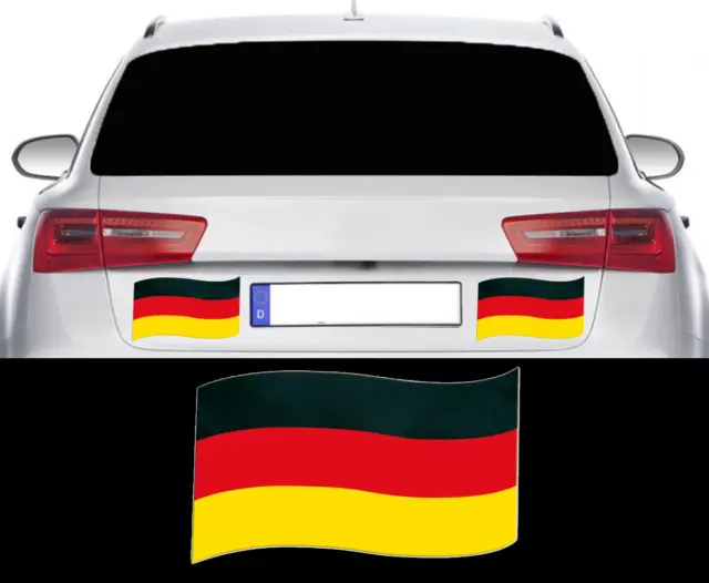PEARL Länderflagge: Auto-Magnet-Fahne Deutschland (Deutschlandflagge)
