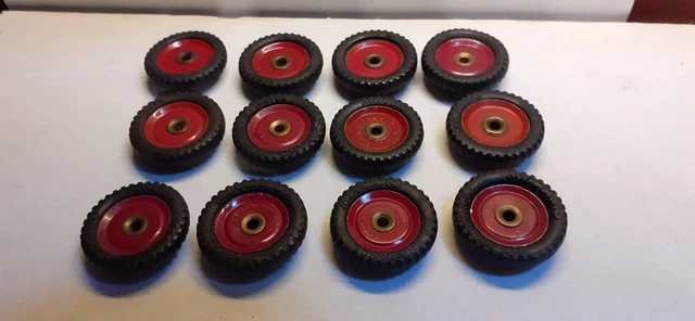 6 ROUES MECCANO enjoliveurs rouges ref 187 DIAMETRE 6 6 ROUES MECCANO enjoliveurs rouges ref 187 DIAMETRE 6