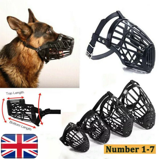 Pet Dog Basket Muzzle Mouth Cover - Mesh Cage NoBarking Anti Bite Biting Chewing