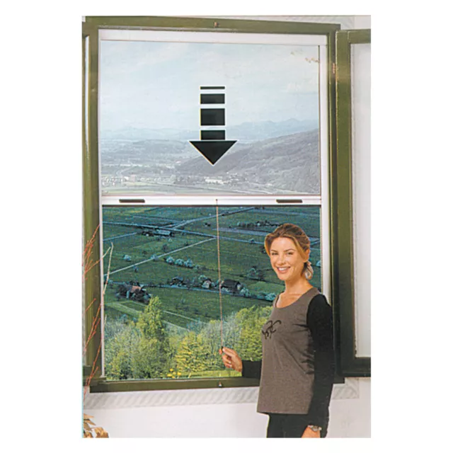 ZANZARIERA AVVOLGIBILE VERTICALE cm 100 x 170 bronzo -- Movimento a molla