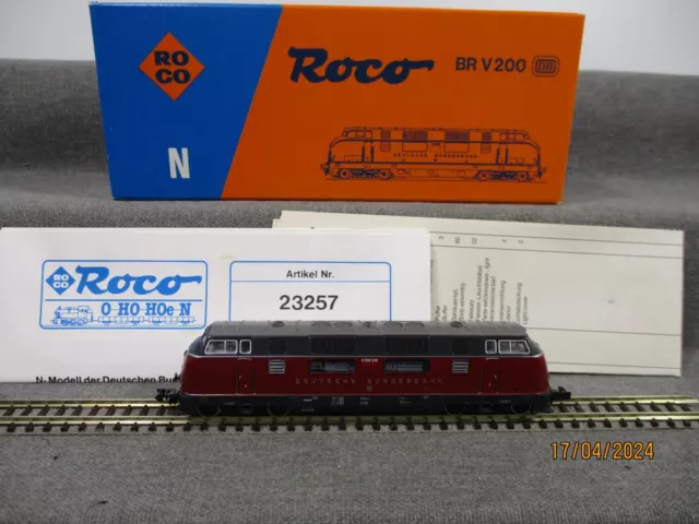 Roco Spur N 23257 Diesellok BR V200 der DB DC, Analog in OVP