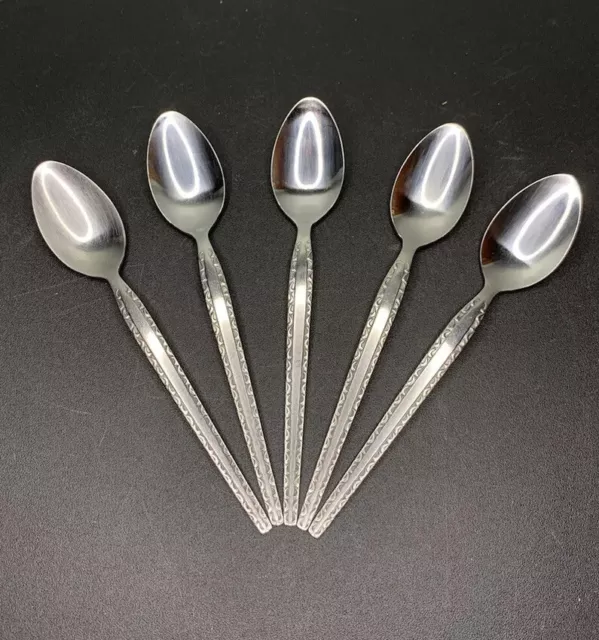 Lot of 5 Rogers Co Stanley Roberts ENSENADA Spoons Stainless Flatware 6.75”