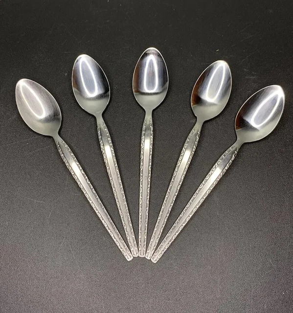 Lot of 5 Rogers Co Stanley Roberts ENSENADA Spoons Stainless Flatware 6.75”