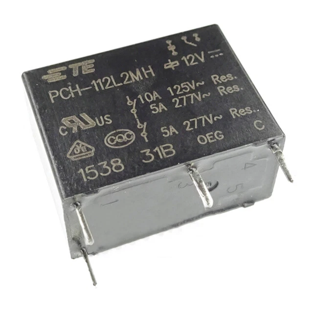 1PCS TE PCH-112L2MH 12VDC 10A 125VAC Non Latching Relay 4Pins